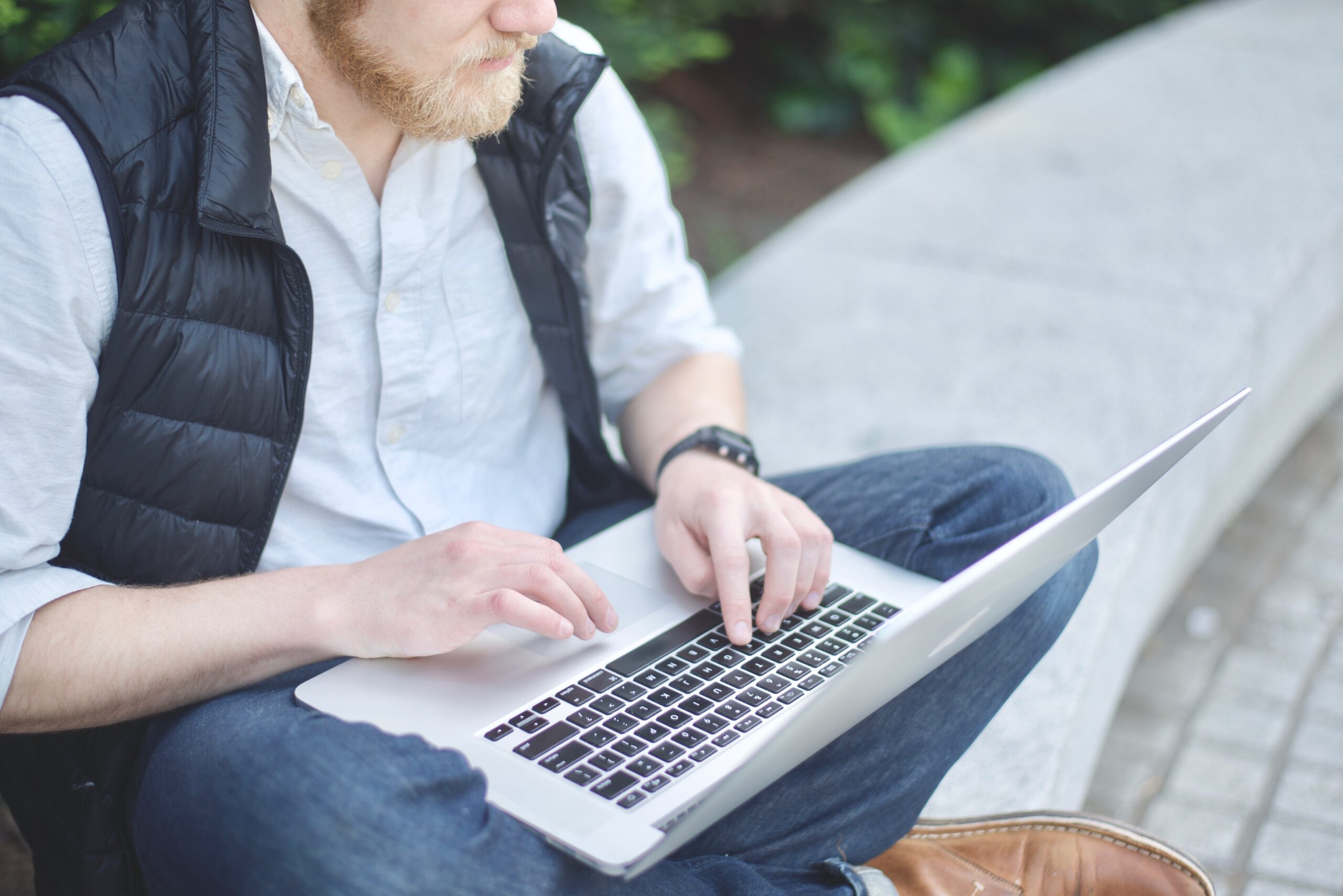 Man with laptop