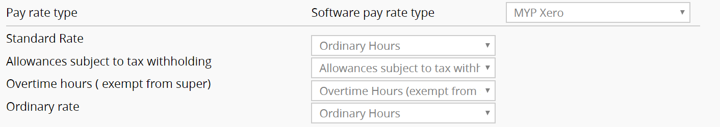 Xero support documentation 16 pay-rate
